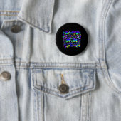 Hockey Moeder De Strijd Is Echte IJssport Team Ronde Button 5,7 Cm (In situ)