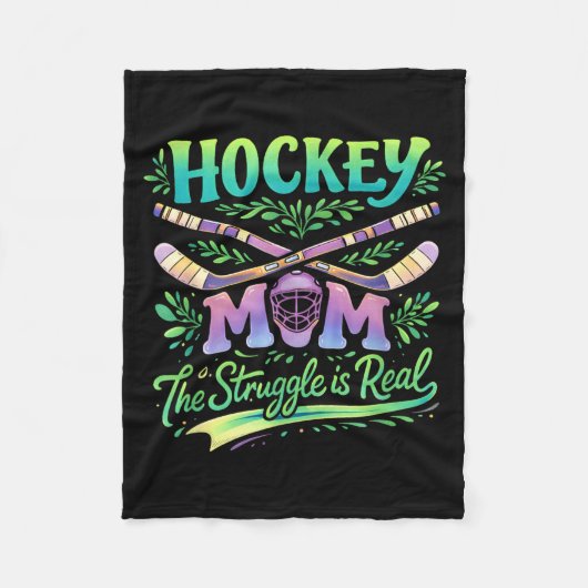 Hockey Moeder De Strijd Is Echte Teamgeest Ouder Fleece Deken (Voorkant)