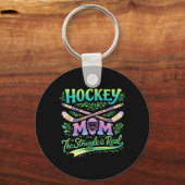 Hockey Moeder De Strijd Is Echte Teamgeest Ouder Sleutelhanger (Voorkant)