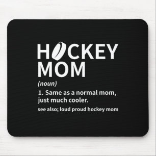 Hockey Moeder Definitie IJshockey Speler Funny Hoc Muismat