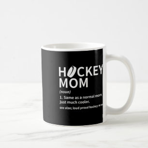 Hockey Moeder Definitie IJshockeyspeler Funny Hock Koffiemok