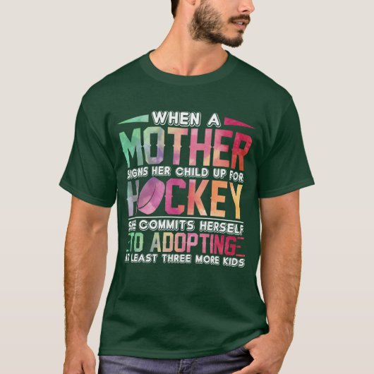 Hockey Moeder Funny Sayings Moederdag Boy T-shirt (Voorkant)