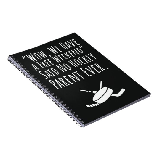 Hockey moeder geeft Kinder vader opa oma Notitieboek (Rechterzijde)