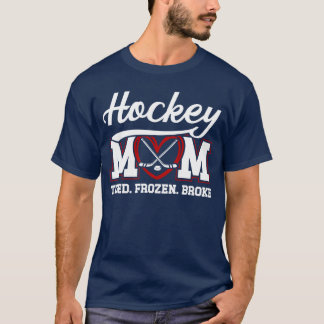 Hockey Moeder getrouwd Bevroren Gebroken IJs Hocke T-shirt