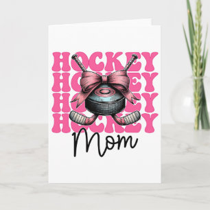 Hockey Moeder Hockey Mama Moederdag Roze Coquette Kaart