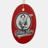 Hockey Moeder Keramische Versiering Keramisch Ornament (Links)