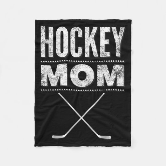 Hockey Moeder Shirt Voor Moederdag Fleece Deken (Voorkant)