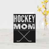 Hockey Moeder Shirt Voor Moederdag Kaart (Gele Bloem)