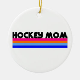 Hockey Moeder Strepen Keramisch Ornament