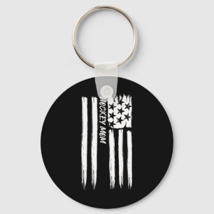 Hockey Moeder Vlag Sporten Patriottisch Amerikaans Sleutelhanger