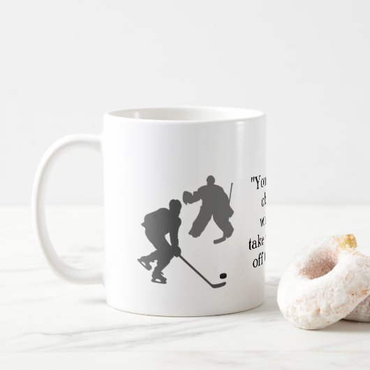 Hockey Mok - Inspirerend gezegde (Met donut)