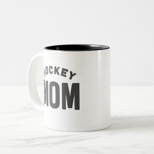 Hockey Mom Digital Art Design2 Tweekleurige Koffiemok (Voorkant links)