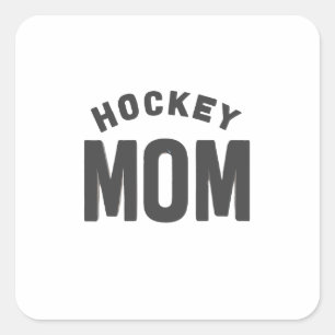 Hockey Mom Digital Art Design2 Vierkante Sticker