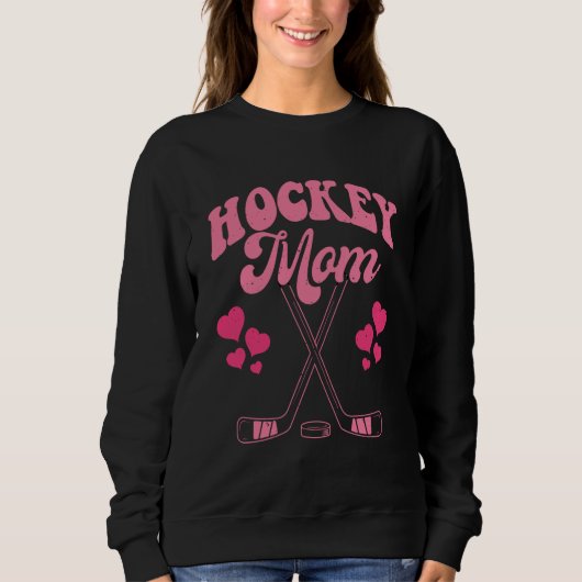 Hockey Mom Frisbee Retro Vintage 70's 80's Trui (Voorkant)