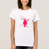 Hockey Mom Hot Pink T-shirt (Voorkant)