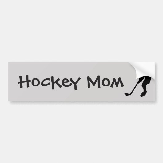 Hockey Mom Leuke Quote Hockey Speler Bumpersticker (Voorkant)