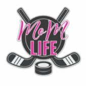 Hockey Mom Life Car Window Sticker (Voorkant)