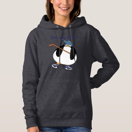 Hockey Moms en pinguïns Hoodie (Voorkant)