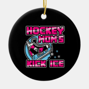 Hockey Moms Kick Ice Keramisch Ornament