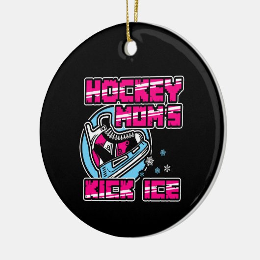 Hockey Moms Kick Ice Keramisch Ornament (Links)