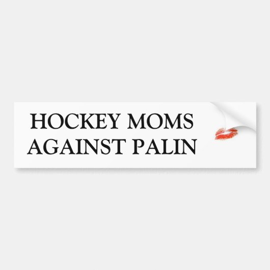 Hockey Moms tegen Palin Bumpersticker (Voorkant)