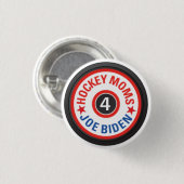 Hockey Moms voor Biden Button (Voorkant /achterkant)