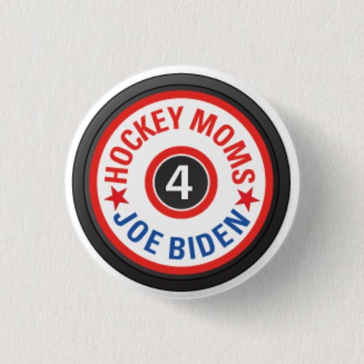 Hockey Moms voor Biden Button (Voorkant)