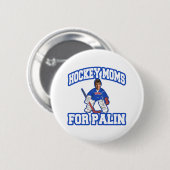 Hockey Moms voor Palin Ronde Button 5,7 Cm (Voorkant /achterkant)