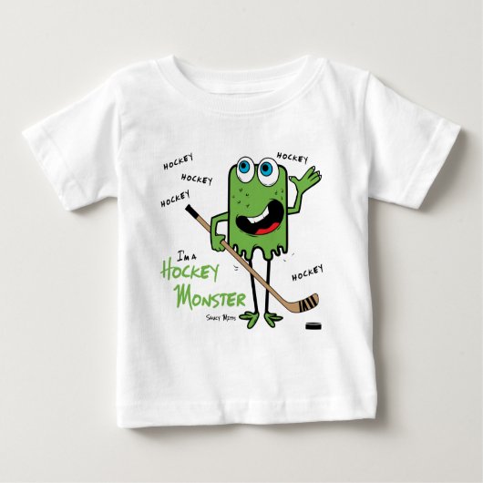 Hockey Monster Baby T-shirt (Voorkant)