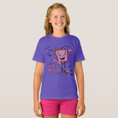 Hockey Monster Roze T-shirt (Voorkant volledig)