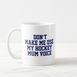 Hockey mum CadeauMok   Funny Quote Slogan Coach Koffiemok