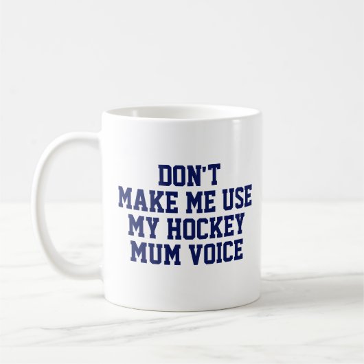 Hockey mum CadeauMok | Funny Quote Slogan Coach Koffiemok (Links)