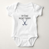 Hockey My First Hockey Season Hockey Sticks Romper (Voorkant)