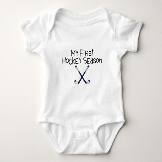Hockey My First Hockey Season Hockey Sticks Romper (Voorkant)
