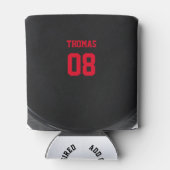 Hockey naam en nummer gepersonaliseerde Koelbox Blikjeskoeler (Achterkant)