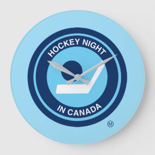 Hockey Nacht in Canada Retro Logo Klok