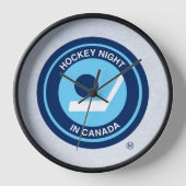 Hockey Nacht Retro Klok (Voorkant)