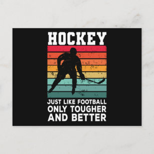Hockey net als Football alleen harder en beter Briefkaart