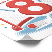 Hockey Net And Sticks It's Great To Be 8  Poster (Hoek)