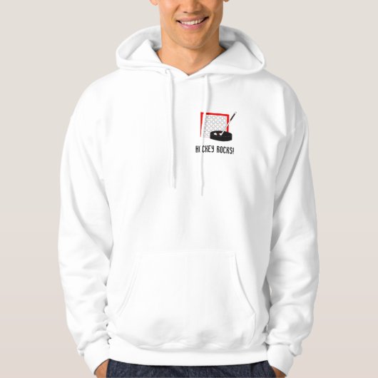 Hockey Net, Stick en Puck Hoodie (Voorkant)