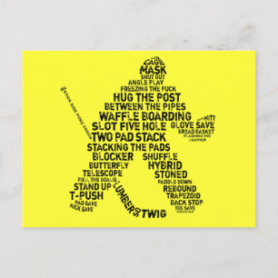 Hockey Netminder Briefkaarten
