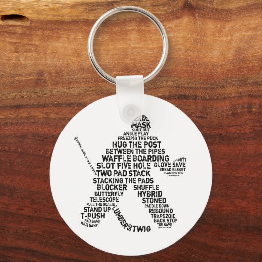 Hockey Netminder Sleutelhanger (Voorkant)
