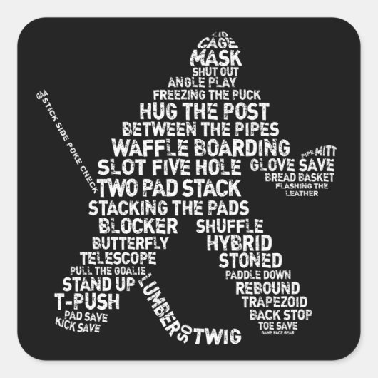 Hockey Netminder Stickers (Voorkant)