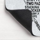 Hockey Netminder Word Art Mousemat Muismat (Hoek)
