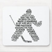 Hockey Netminder Word Art Muismat (Voorkant)