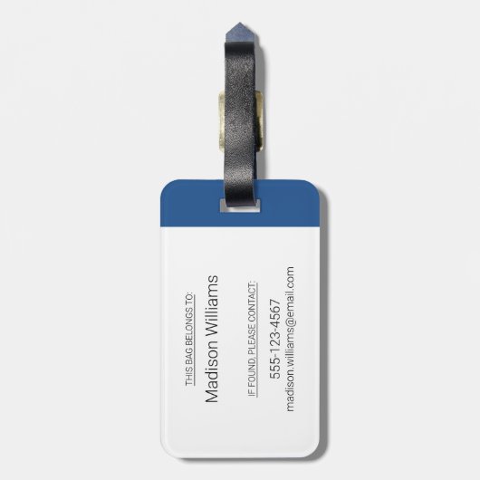 Hockey Night in Canada Logo Bagagelabel (Achterkant verticaal)