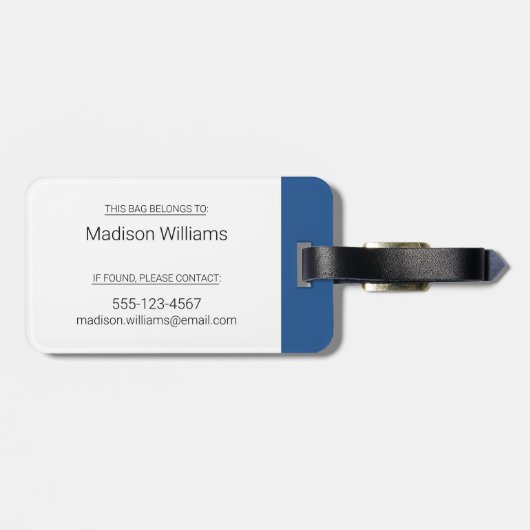 Hockey Night in Canada Logo Bagagelabel (Achterkant horizontaal)