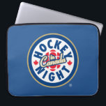 Hockey Night in Canada Logo Laptop Sleeve<br><div class="desc">Het logo van de cadeau werd sinds 1998 gebruikt. Hockey Night in Canada is het merk dat wordt gebruikt voor Canadese televisiepresentaties van de National Hockey League. Terwijl de naam voor alle uitzendingen van NHL op CBC Televisie (ongeacht het tijdstip van de dag) is gebruikt, wordt de Hockey Night in...</div>