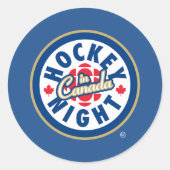 Hockey Night in Canada Logo Ronde Sticker (Voorkant)