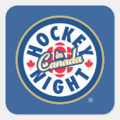 Hockey Night in Canada Logo Vierkante Sticker (Voorkant)